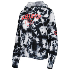 Kansas City Chiefs New Era Women's Cloud Dye Fleece Pullover Hoodie - Black for sale