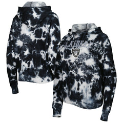 Las Vegas Raiders New Era Women's Cloud Dye Fleece Pullover Hoodie - Black outlet