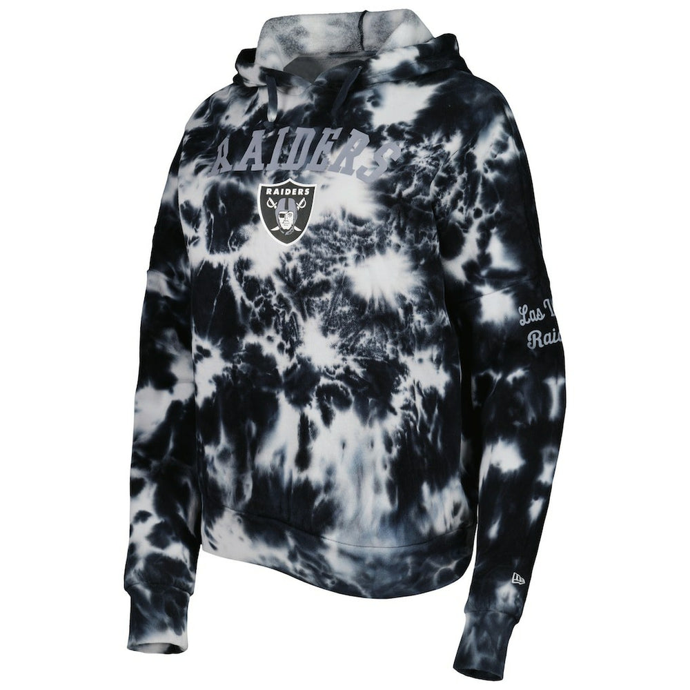 Las Vegas Raiders New Era Women's Cloud Dye Fleece Pullover Hoodie - Black outlet