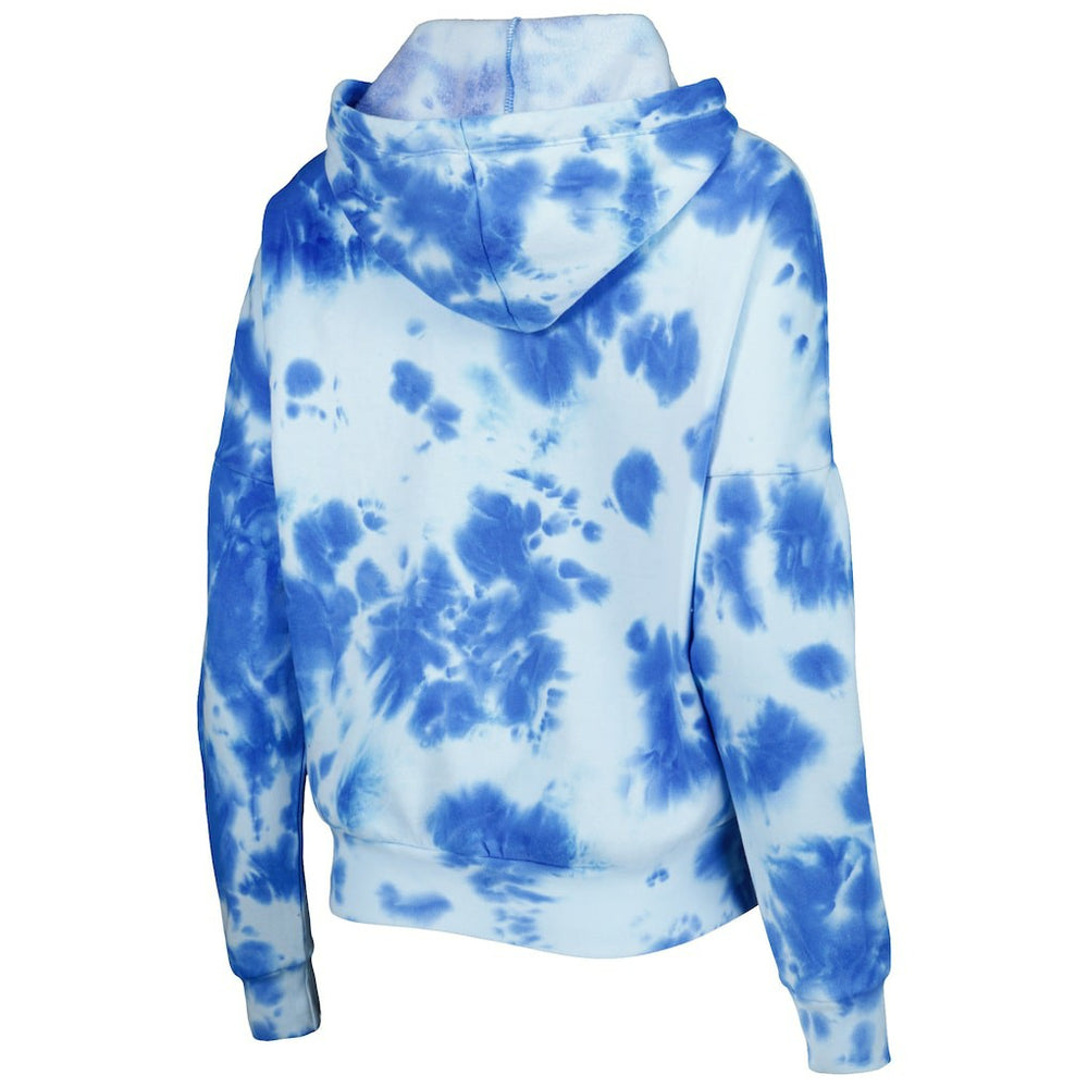 Los Angeles Chargers New Era Women's Cloud Dye Fleece Pullover Hoodie - Powder Blue for sale