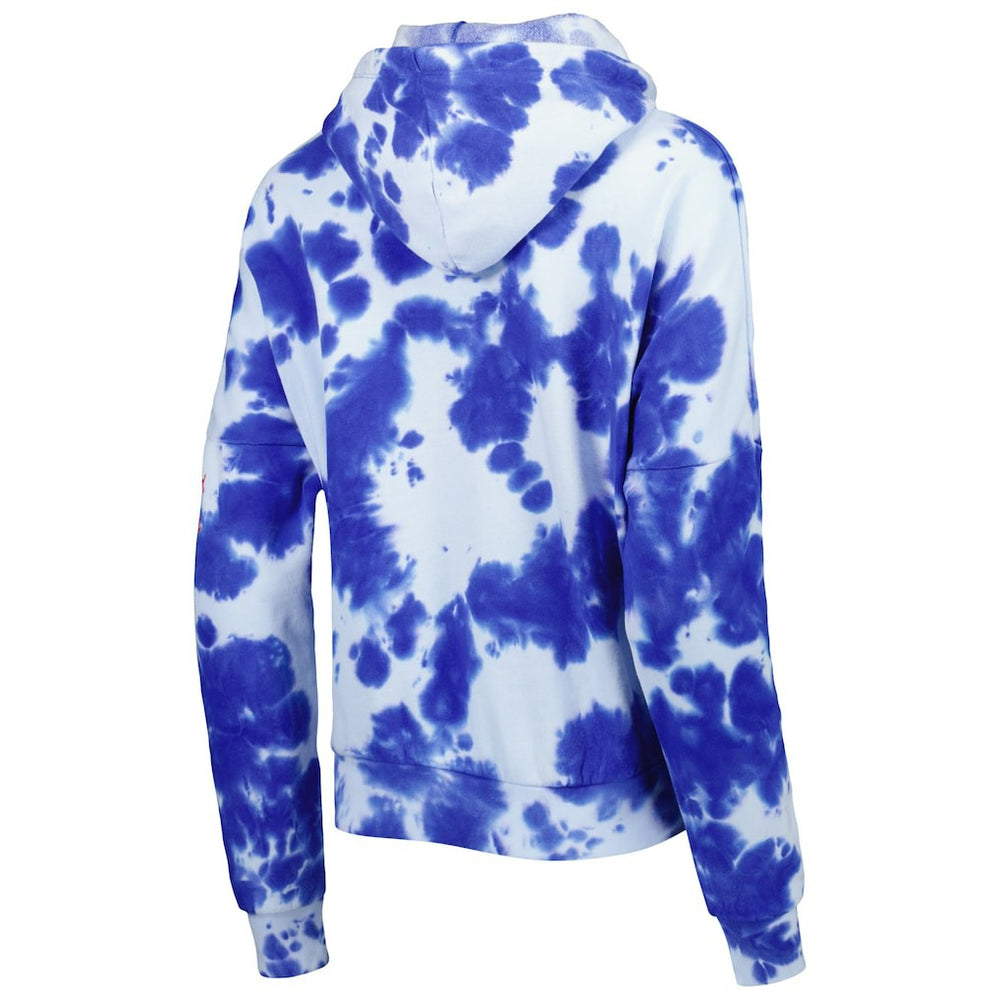 New England Patriots New Era Women's Cloud Dye Fleece Pullover Hoodie - Royal on sale