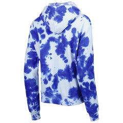 New England Patriots New Era Women's Cloud Dye Fleece Pullover Hoodie - Royal on sale