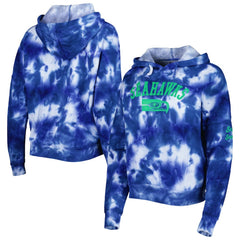 Seattle Seahawks New Era Women's Cloud Dye Fleece Pullover Hoodie - Royal sale