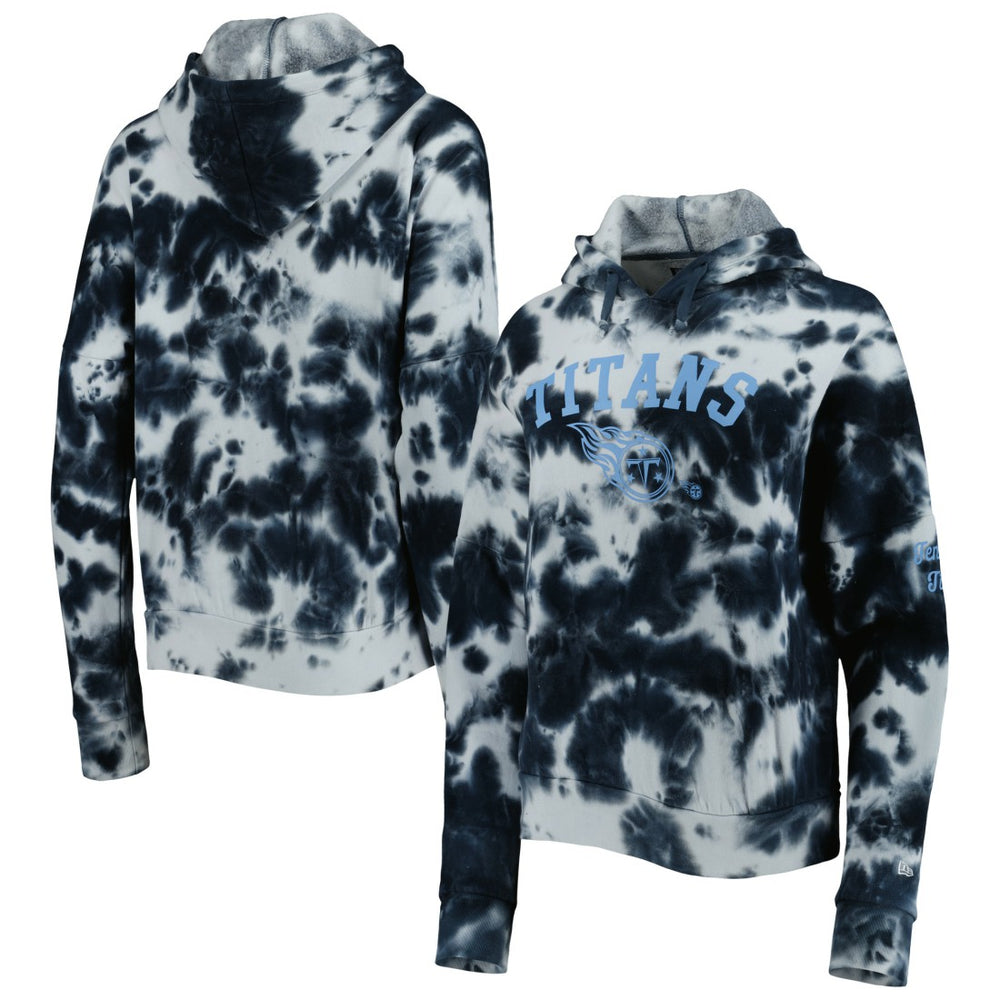 Tennessee Titans New Era Women's Cloud Dye Fleece Pullover Hoodie - Navy cheap