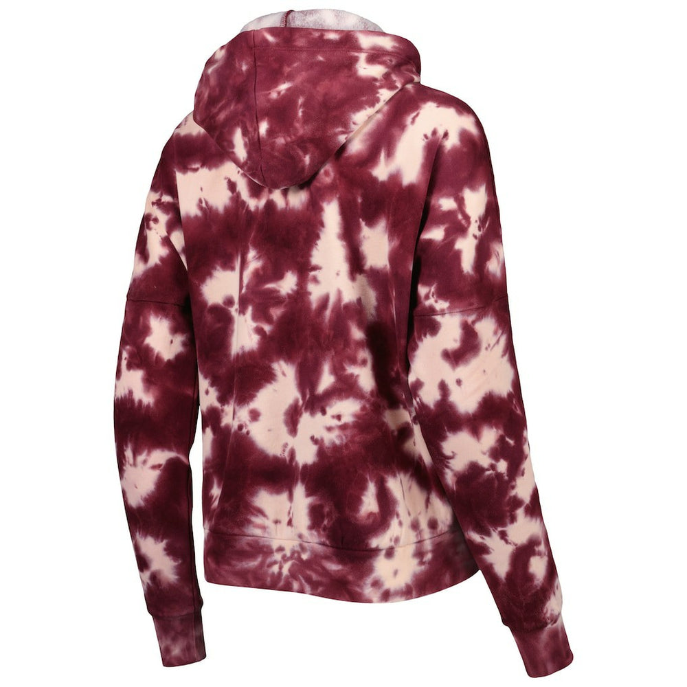 Washington Commanders New Era Women's Cloud Dye Fleece Pullover Hoodie - Burgundy on sale