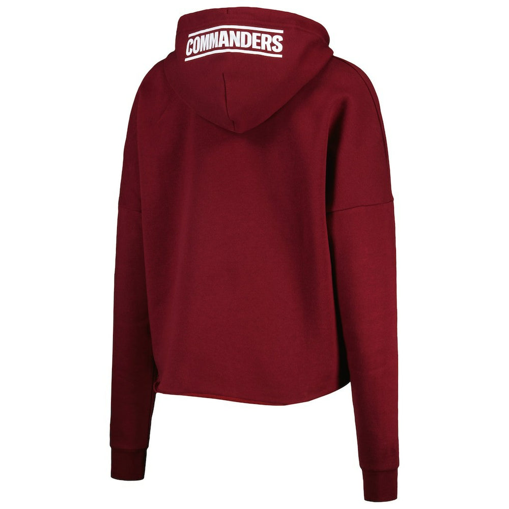 Washington Commanders New Era Women's Foil Sleeve Pullover Hoodie - Burgundy online