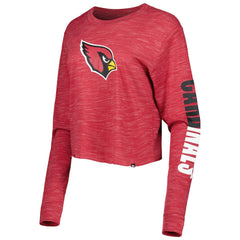 Arizona Cardinals New Era Women's Crop Long Sleeve T-Shirt - Cardinal discount