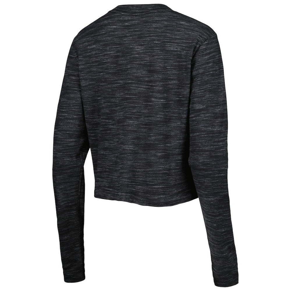 Las Vegas Raiders New Era Women's Crop Long Sleeve T-Shirt - Black for sale