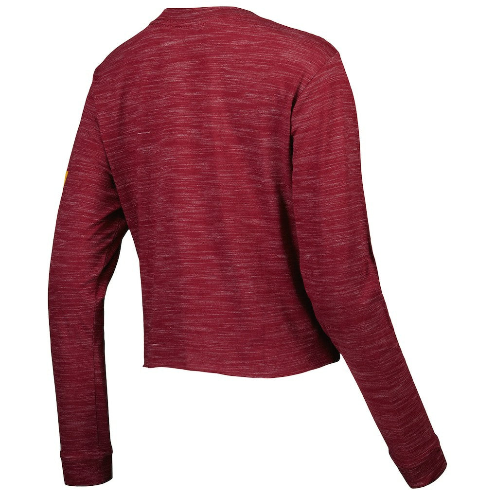 Washington Commanders New Era Women's Crop Long Sleeve T-Shirt - Burgundy online