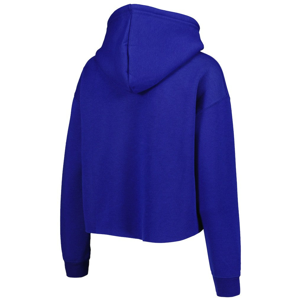 Los Angeles Rams Cuce Women's Crystal Logo Cropped Pullover Hoodie - Royal outlet