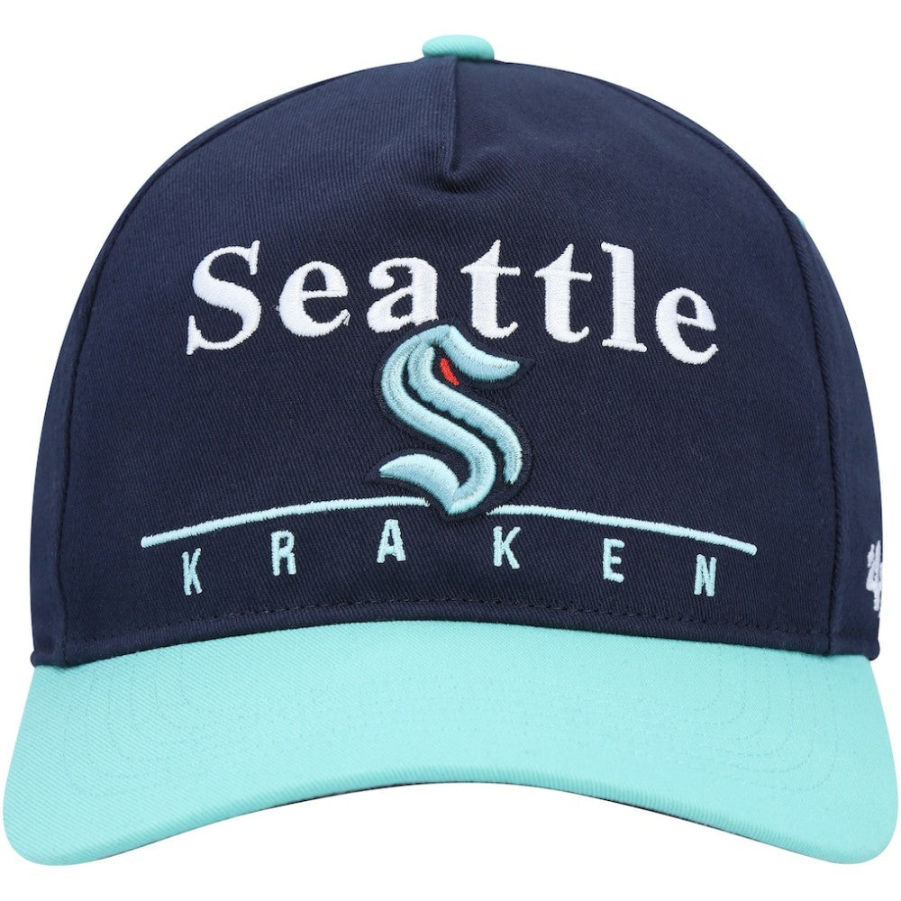Seattle Kraken '47 Super Hitch Adjustable Snapback Hat Deep Sea Blue/Light Blue