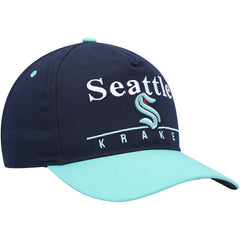 Seattle Kraken '47 Super Hitch Adjustable Snapback Hat Deep Sea Blue/Light Blue