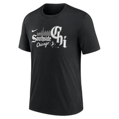 Chicago White Sox City Connect Tri-Blend T-Shirt - Black | Nike
