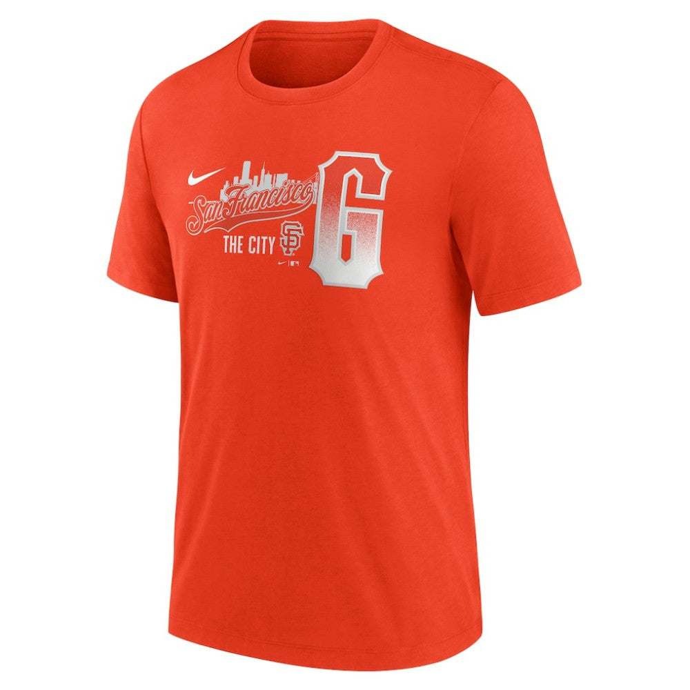 San Francisco Giants City Connect Tri-Blend T-Shirt - Orange | Nike