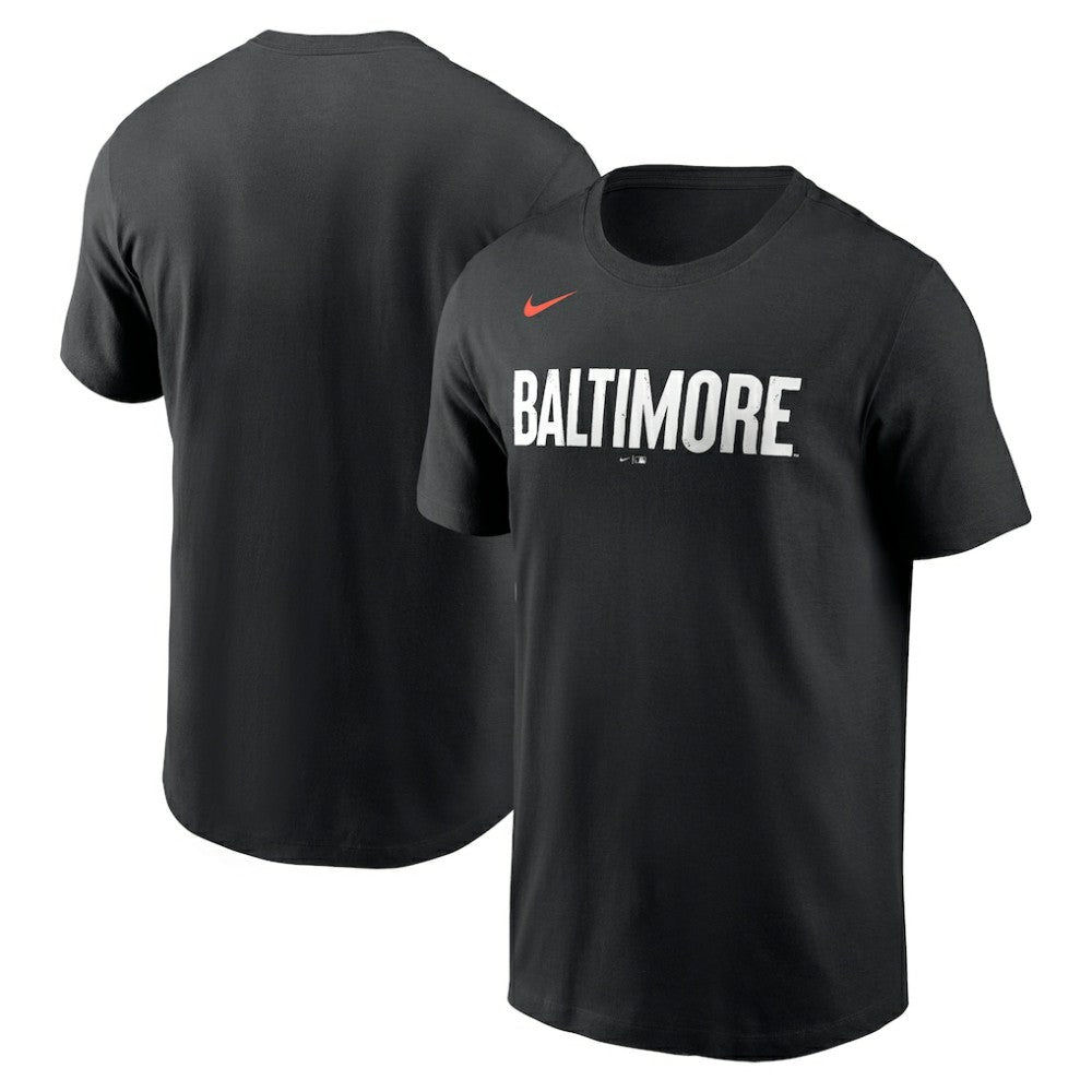 Baltimore Orioles City Connect Wordmark T-Shirt - Black | Nike