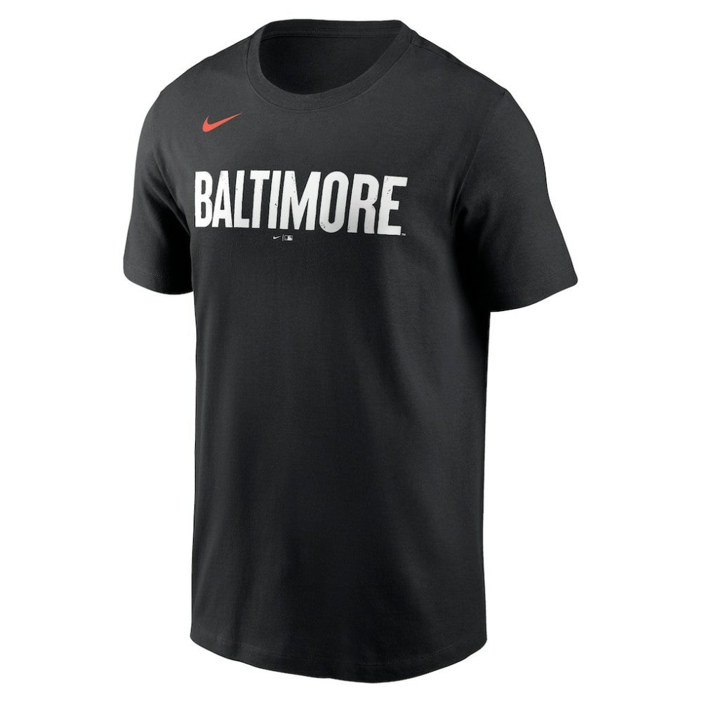 Baltimore Orioles City Connect Wordmark T-Shirt - Black | Nike