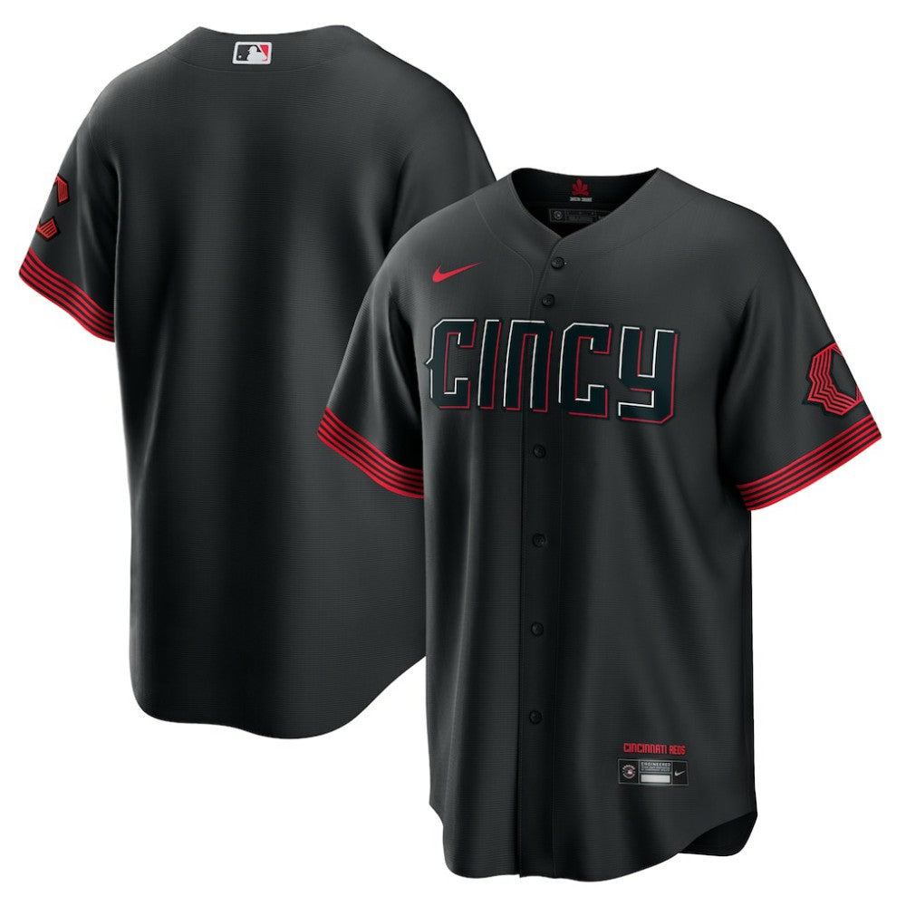 Cincinnati Reds City Connect Replica Jersey - Black | Nike