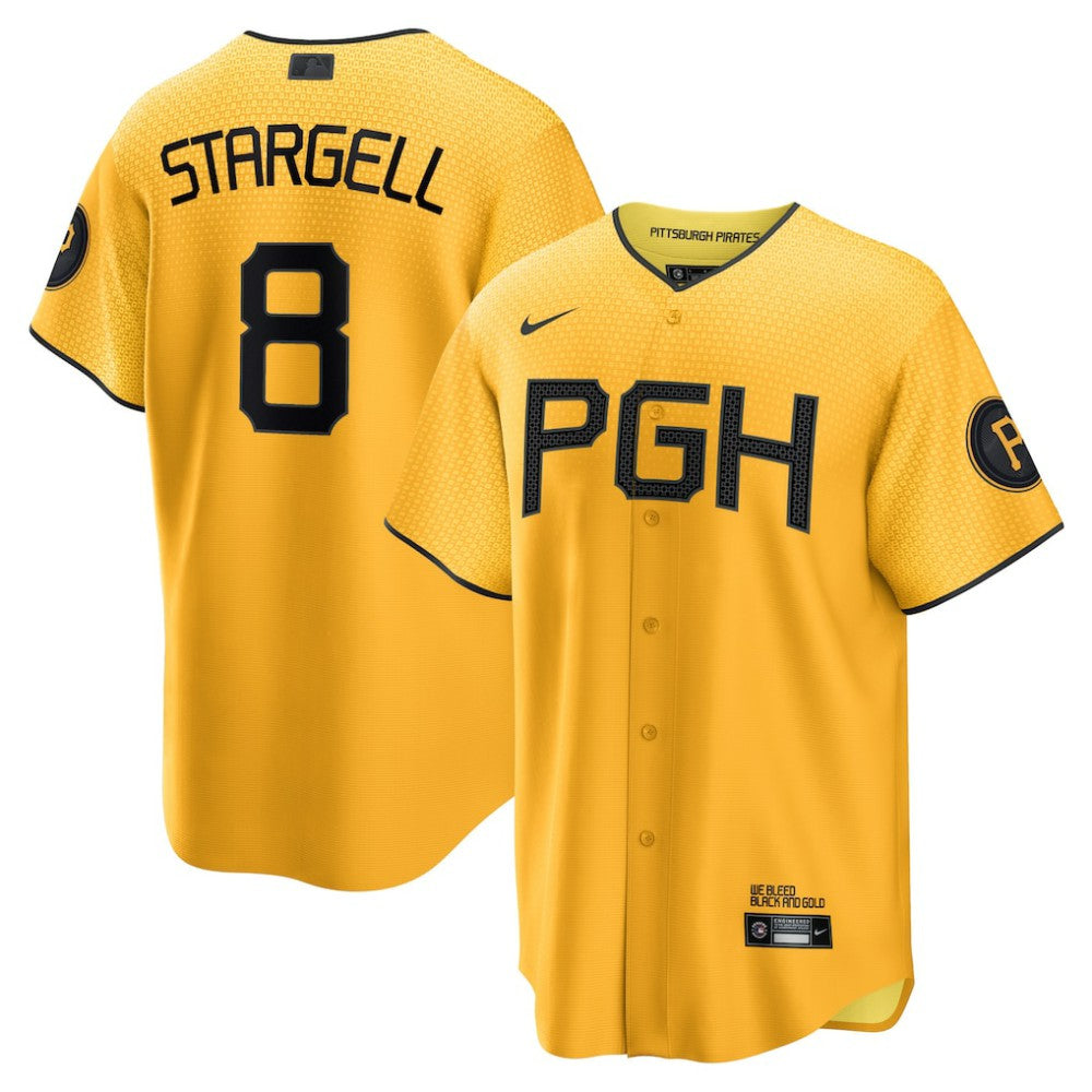 Willie Stargell Pittsburgh Pirates City Connect Replica Player Jersey - Gold | Nike