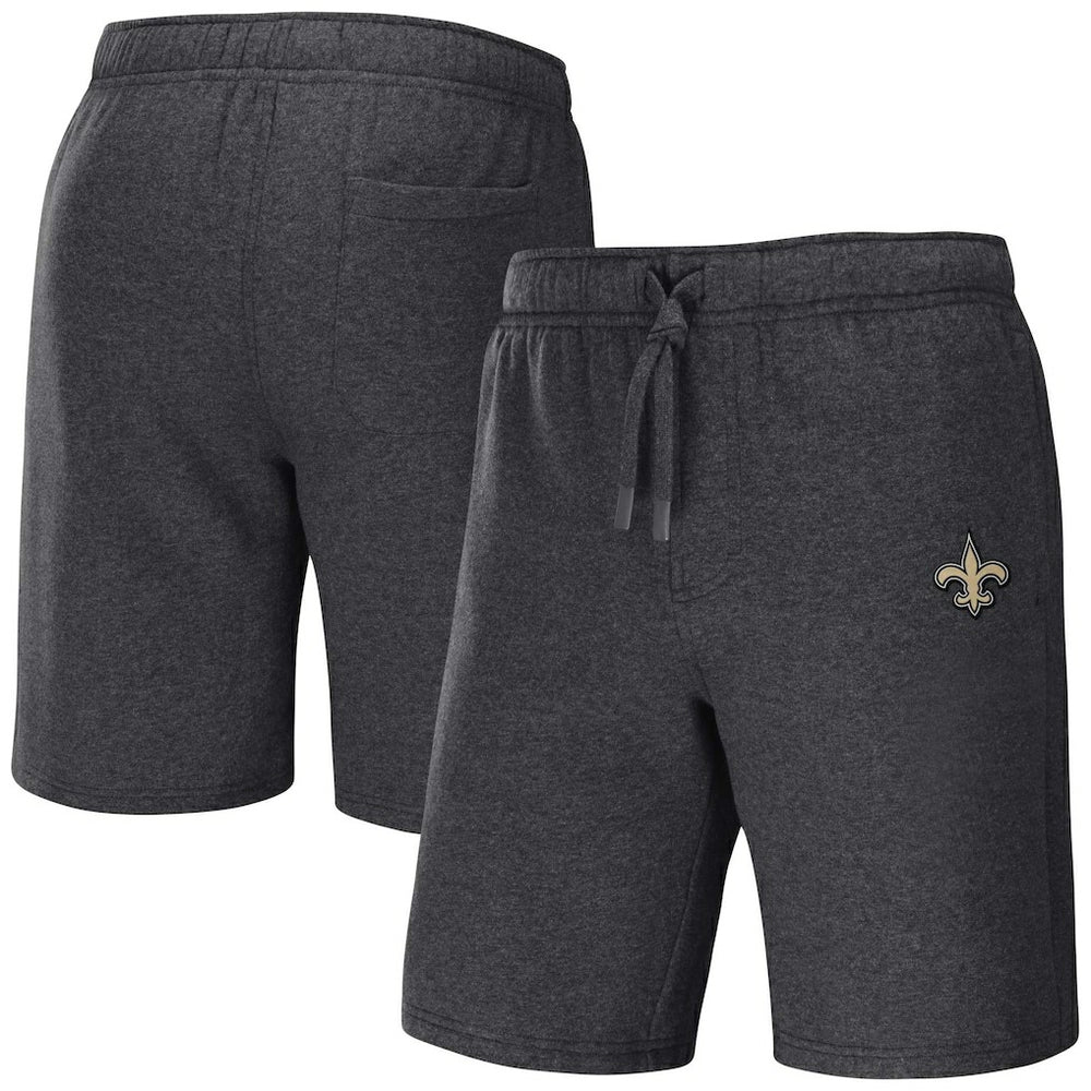 New Orleans Saints NFL x Darius Rucker Collection Logo Shorts - Heather Charcoal cheap
