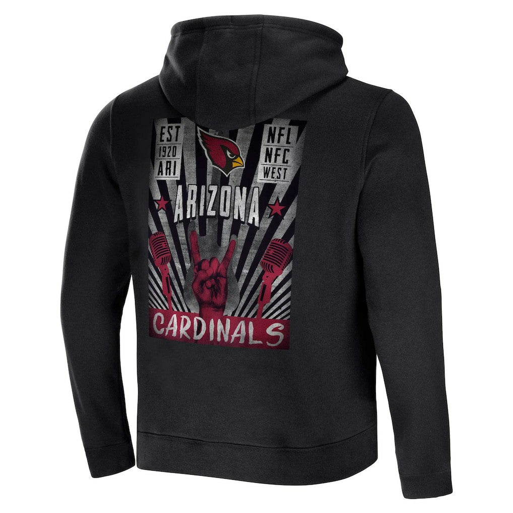 Arizona Cardinals NFL x Darius Rucker Collection Rocker Full-Zip Hoodie - Black sale