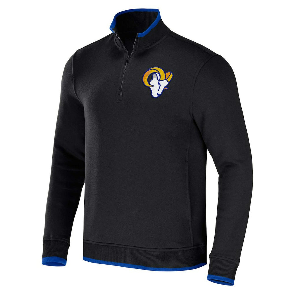 Los Angeles Rams NFL x Darius Rucker Collection Logo Quarter-Zip Top - Black online
