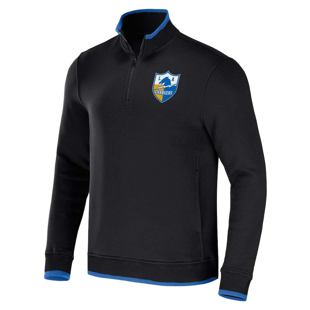 Los Angeles Chargers NFL x Darius Rucker Collection Logo Quarter-Zip Top - Black for sale
