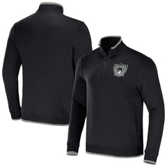 Las Vegas Raiders NFL x Darius Rucker Collection Logo Quarter-Zip Top - Black discount
