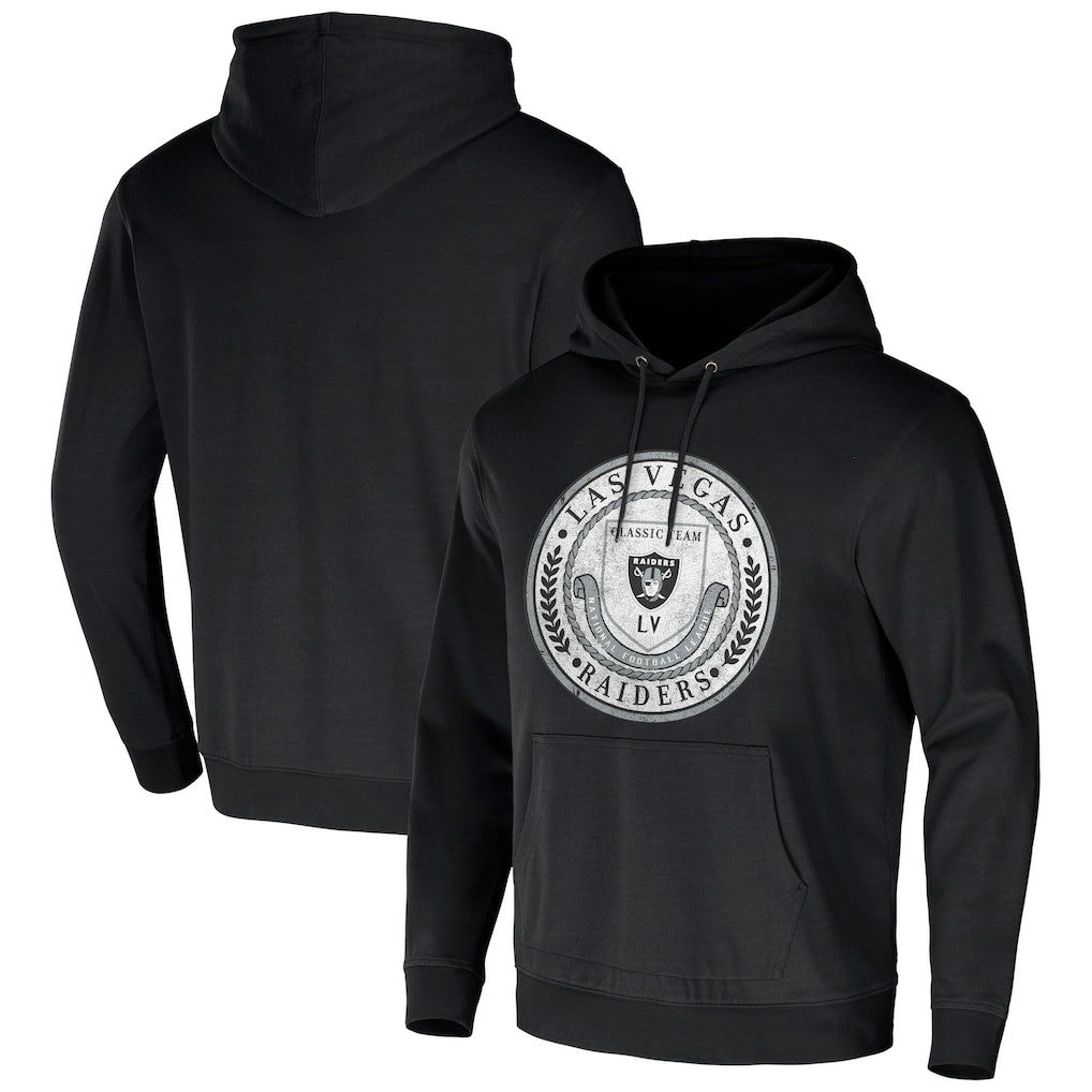 Las Vegas Raiders NFL x Darius Rucker Collection Washed Pullover Hoodie - Black discount