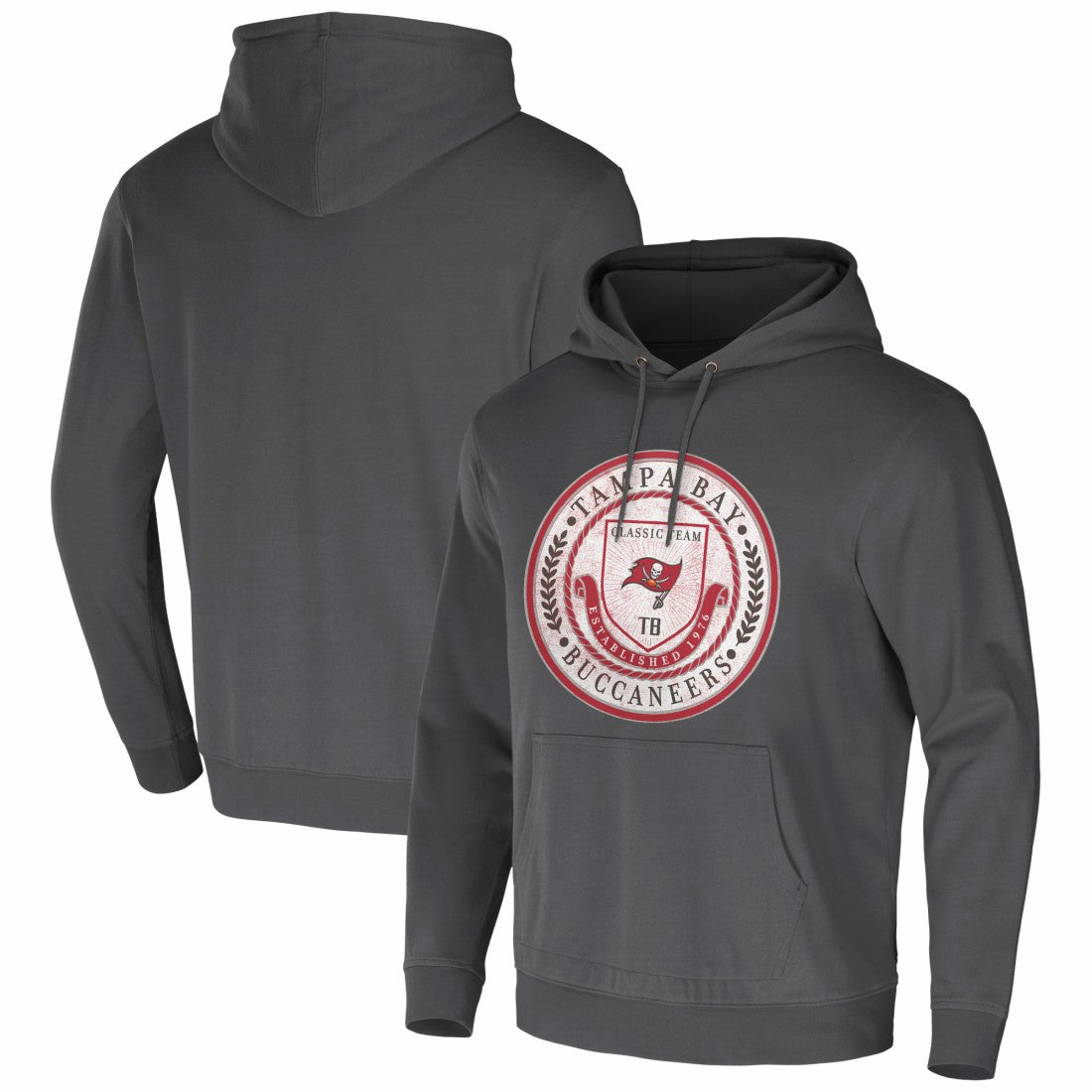 Tampa Bay Buccaneers NFL x Darius Rucker Collection Washed Pullover Hoodie - Charcoal on sale
