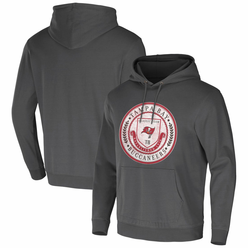 Tampa Bay Buccaneers NFL x Darius Rucker Collection Washed Pullover Hoodie - Charcoal on sale