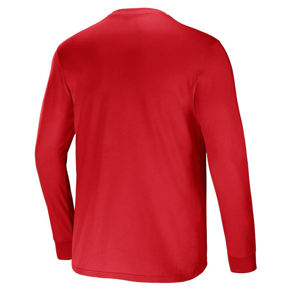 Atlanta Falcons NFL x Darius Rucker Collection Team Long Sleeve Pocket T-Shirt - Red on sale