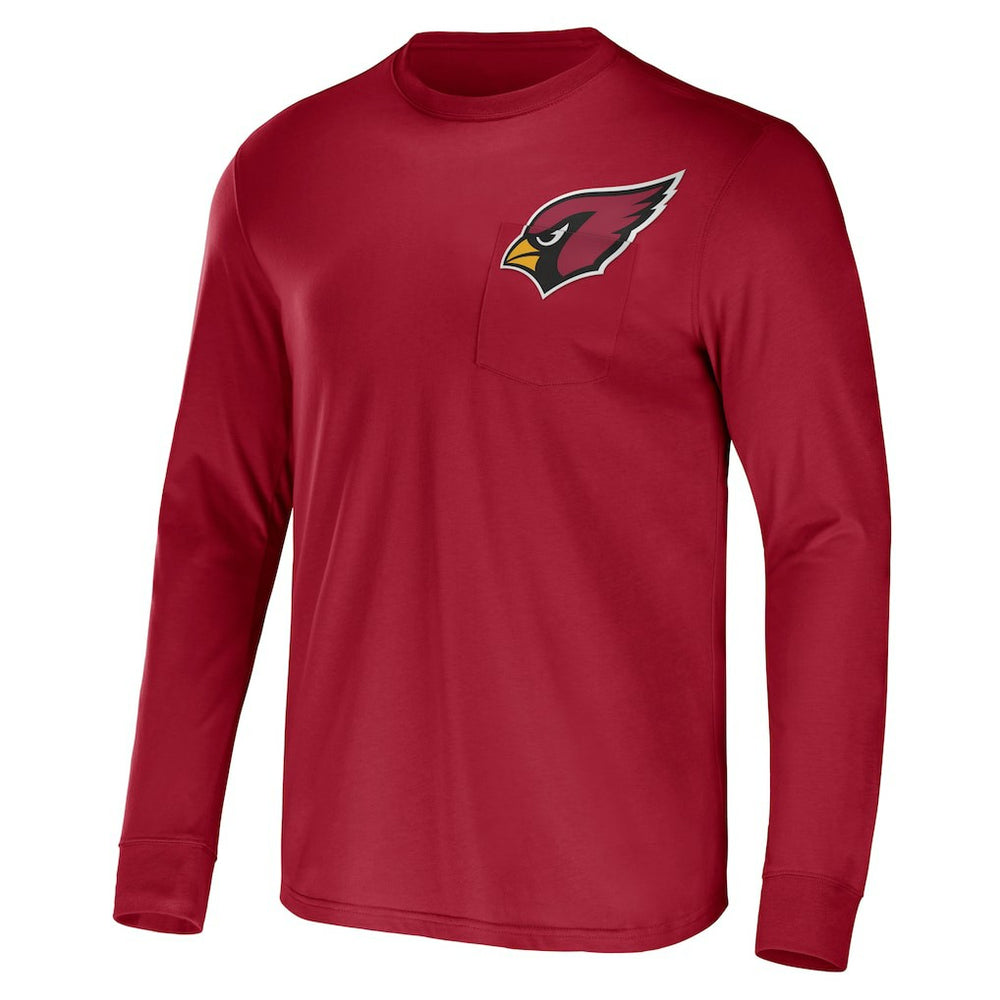 Arizona Cardinals NFL x Darius Rucker Collection Team Long Sleeve Pocket T-Shirt - Cardinal sale