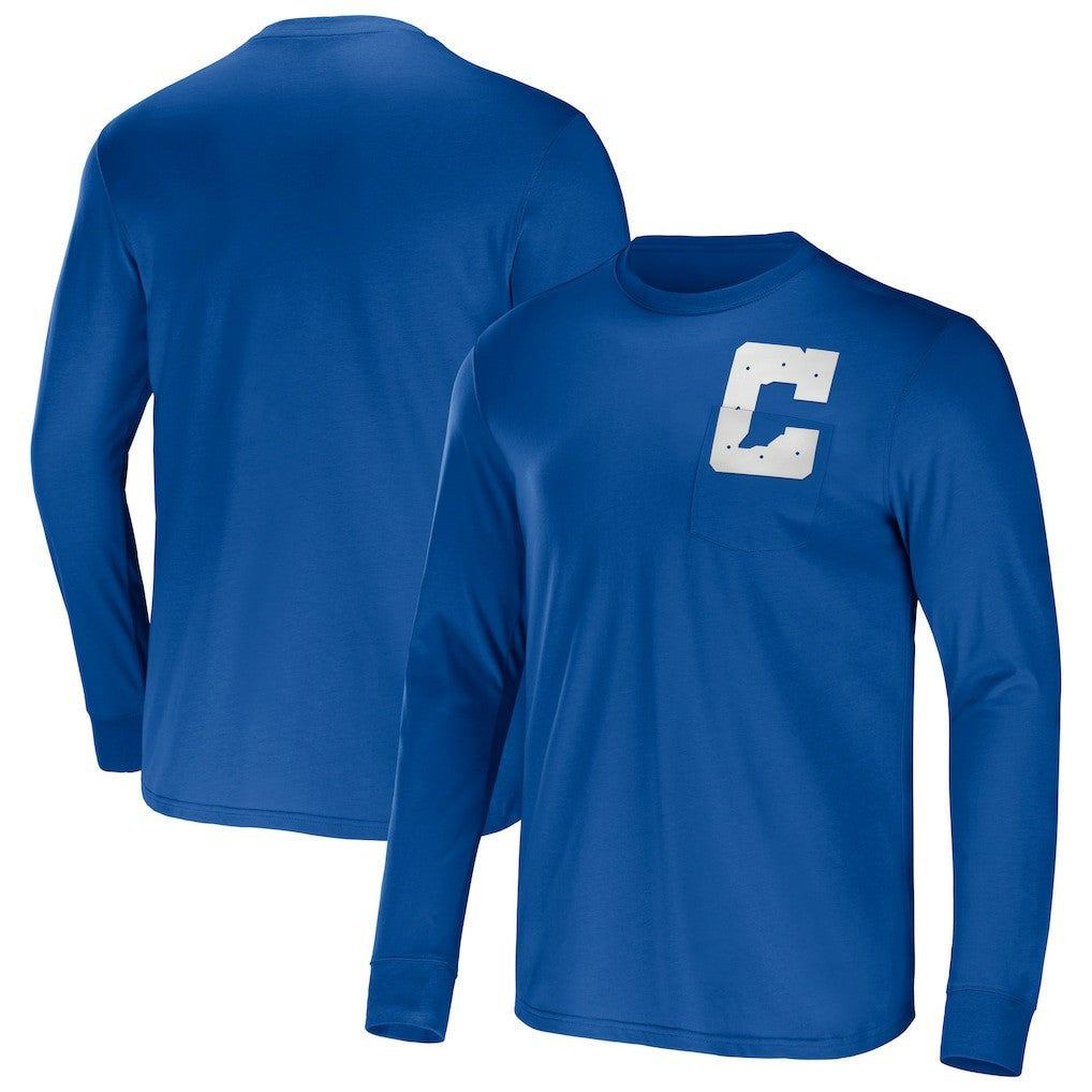 Indianapolis Colts NFL x Darius Rucker Collection Team Long Sleeve Pocket T-Shirt - Blue cheap