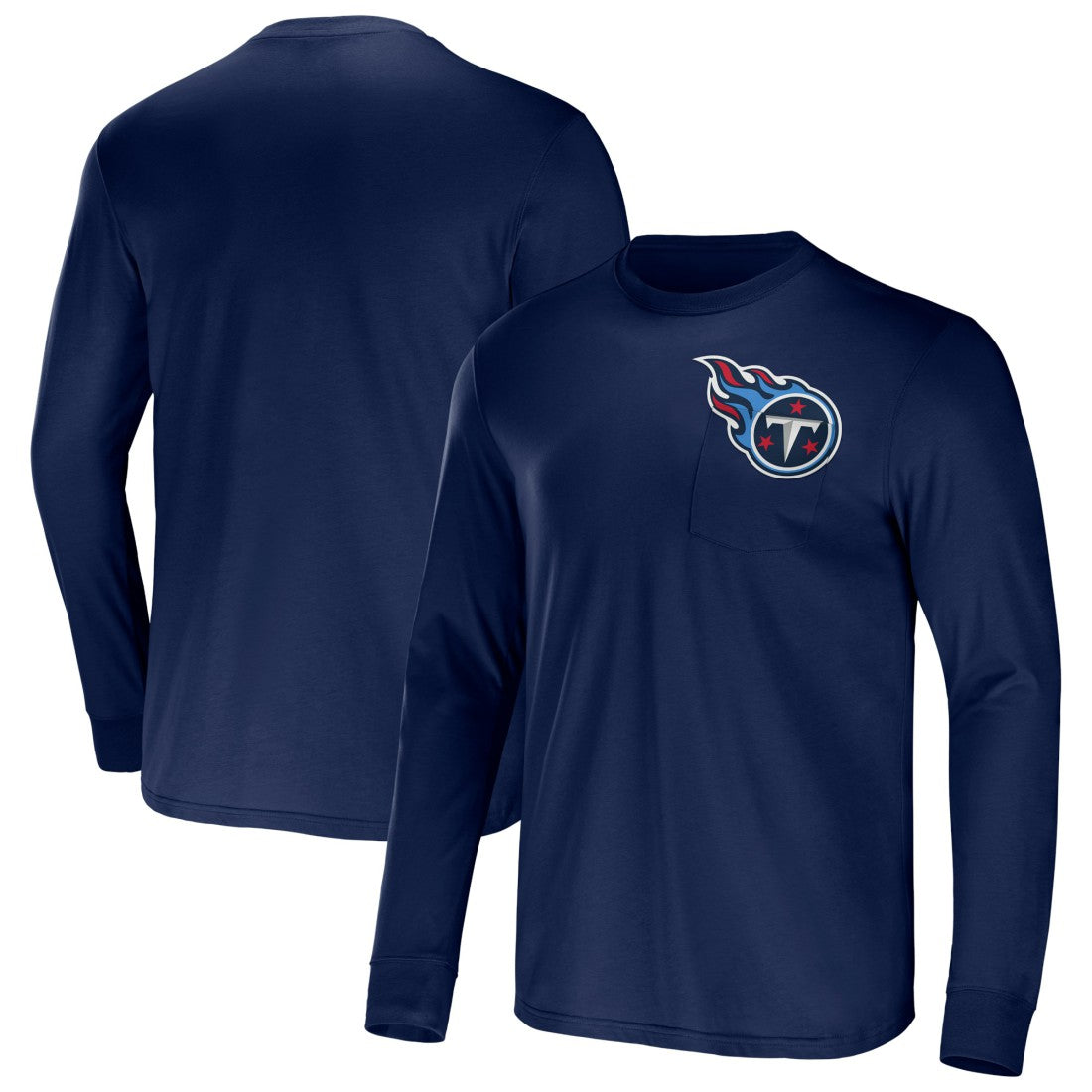 Tennessee Titans NFL x Darius Rucker Collection Team Long Sleeve Pocket T-Shirt - Navy online