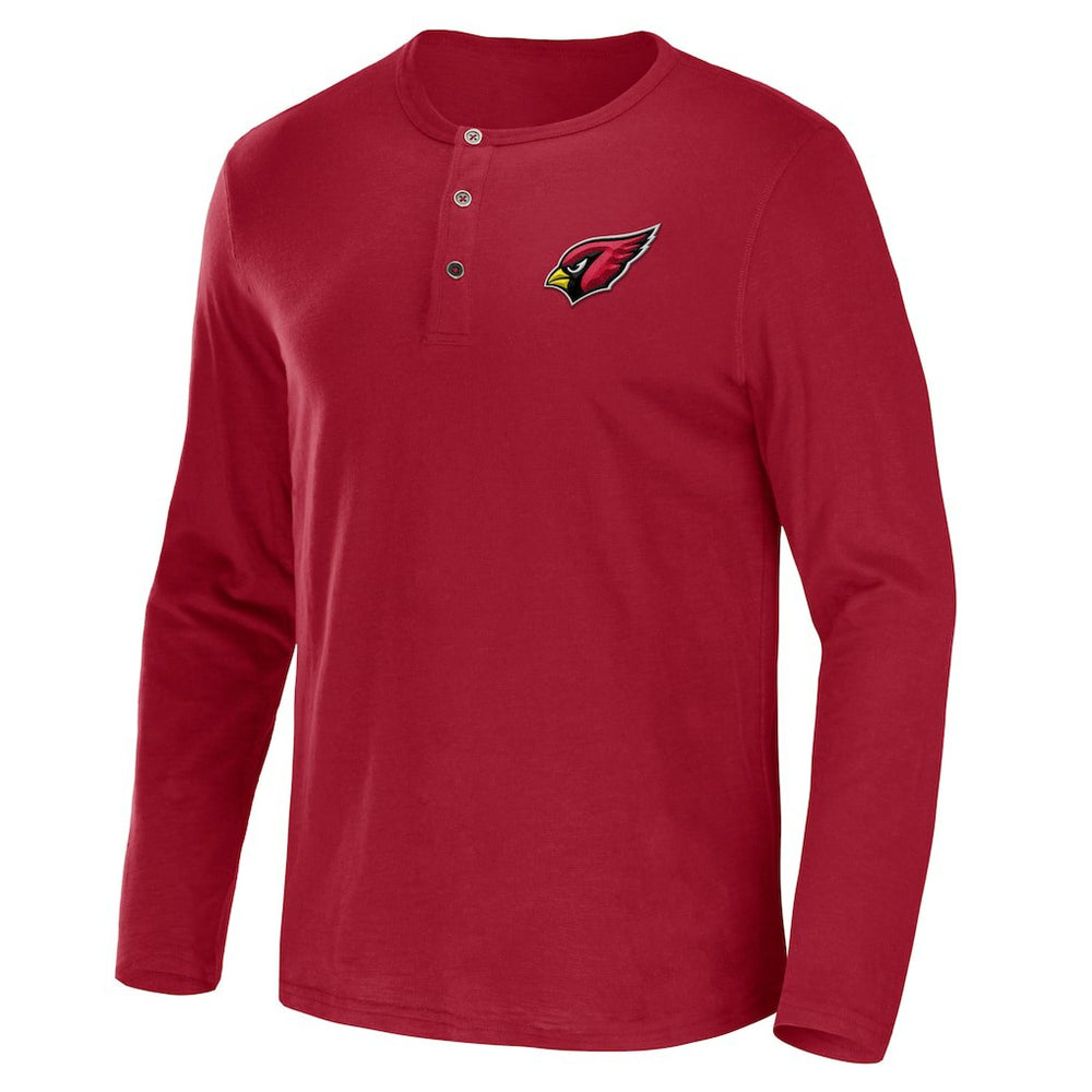 Arizona Cardinals NFL x Darius Rucker Collection Slub Jersey Henley Long Sleeve T-Shirt - Cardinal sale