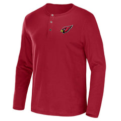Arizona Cardinals NFL x Darius Rucker Collection Slub Jersey Henley Long Sleeve T-Shirt - Cardinal sale