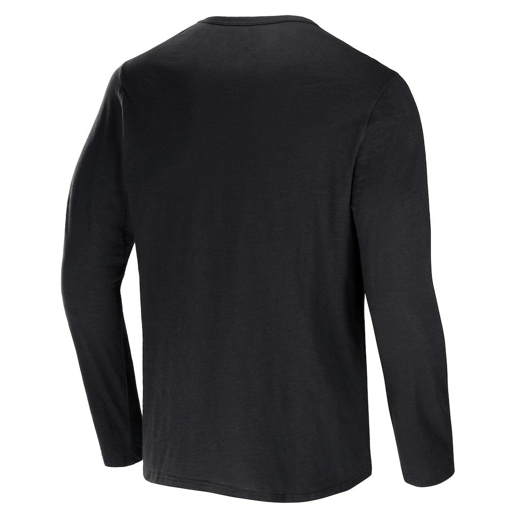 Cleveland Browns NFL x Darius Rucker Collection Slub Jersey Henley Long Sleeve T-Shirt - Black on sale
