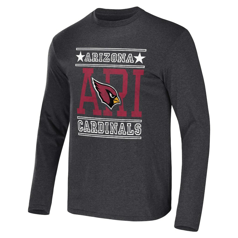 Arizona Cardinals NFL x Darius Rucker Collection Long Sleeve T-Shirt - Heathered Charcoal for sale