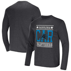 Carolina Panthers NFL x Darius Rucker Collection Long Sleeve T-Shirt - Heathered Charcoal cheap