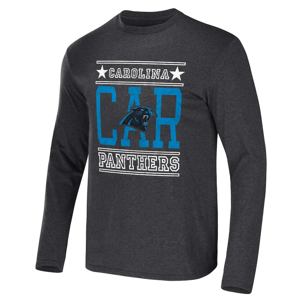Carolina Panthers NFL x Darius Rucker Collection Long Sleeve T-Shirt - Heathered Charcoal cheap