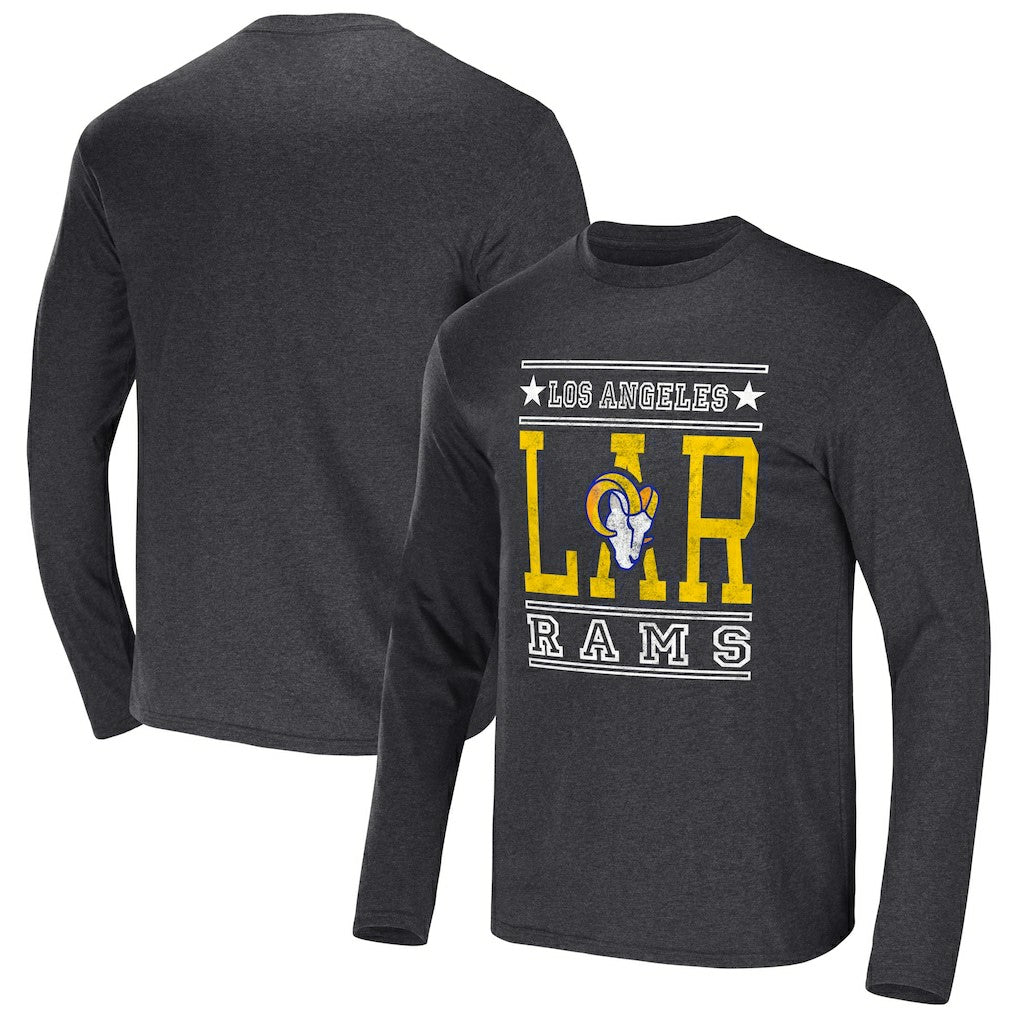 Los Angeles Rams NFL x Darius Rucker Collection Long Sleeve T-Shirt - Heathered Charcoal online