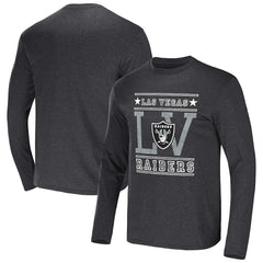 Las Vegas Raiders NFL x Darius Rucker Collection Long Sleeve T-Shirt - Heathered Charcoal online