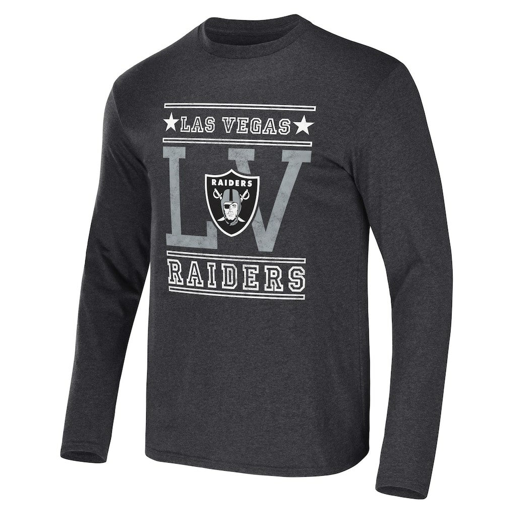 Las Vegas Raiders NFL x Darius Rucker Collection Long Sleeve T-Shirt - Heathered Charcoal online