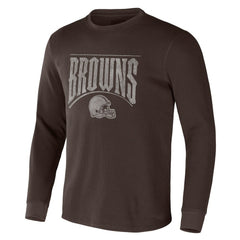 Cleveland Browns NFL x Darius Rucker Collection Long Sleeve Thermal T-Shirt - Brown outlet