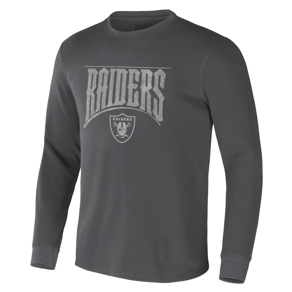 Las Vegas Raiders NFL x Darius Rucker Collection Long Sleeve Thermal T-Shirt - Charcoal online