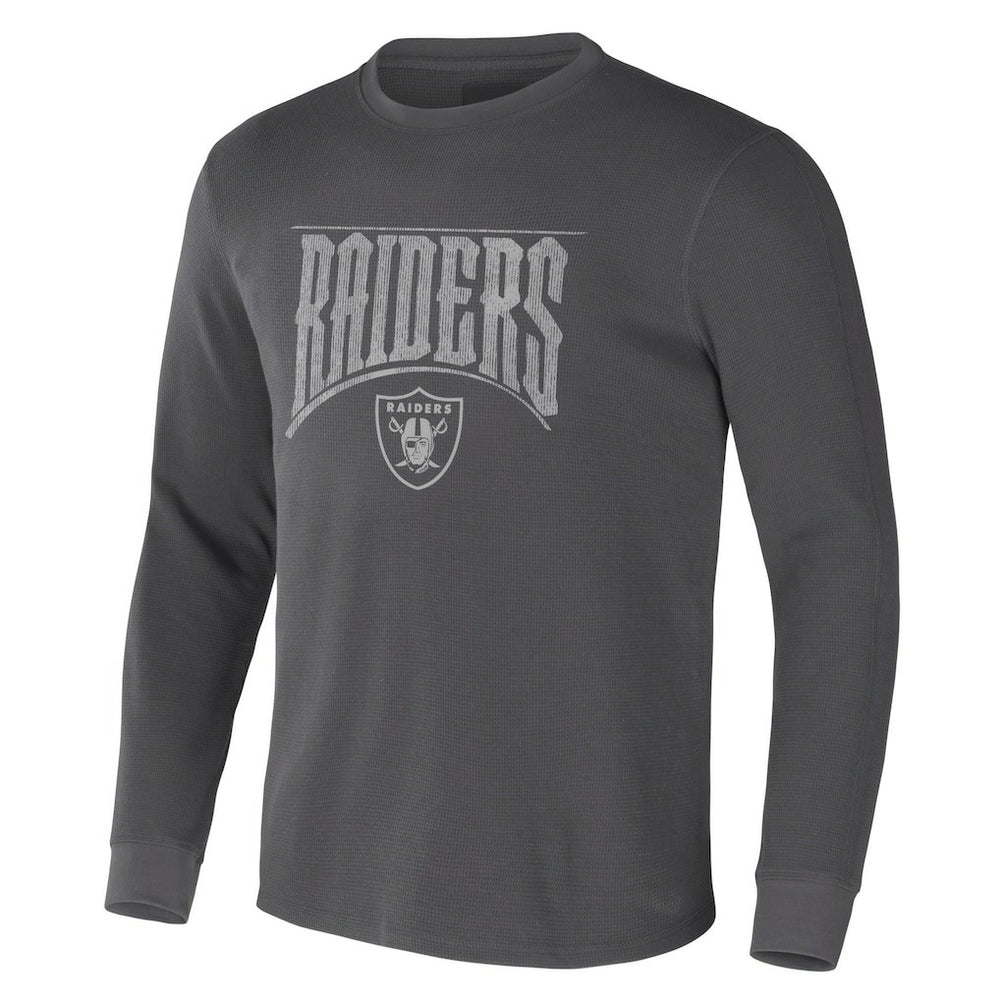 Las Vegas Raiders NFL x Darius Rucker Collection Long Sleeve Thermal T-Shirt - Charcoal online