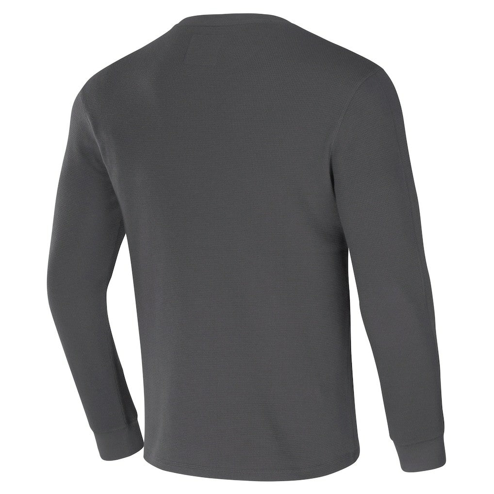 New Orleans Saints NFL x Darius Rucker Collection Long Sleeve Thermal T-Shirt - Charcoal on sale