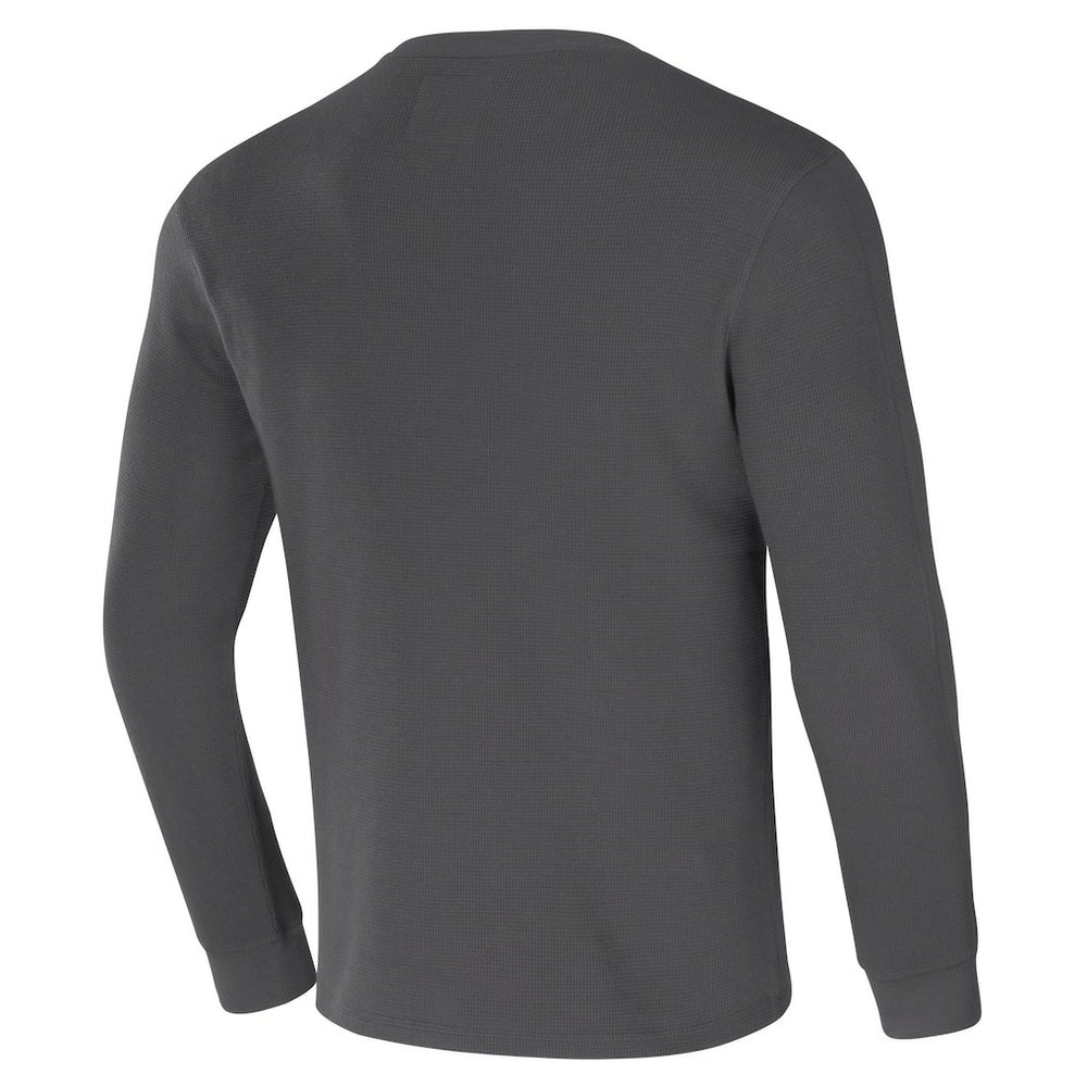 New Orleans Saints NFL x Darius Rucker Collection Long Sleeve Thermal T-Shirt - Charcoal on sale