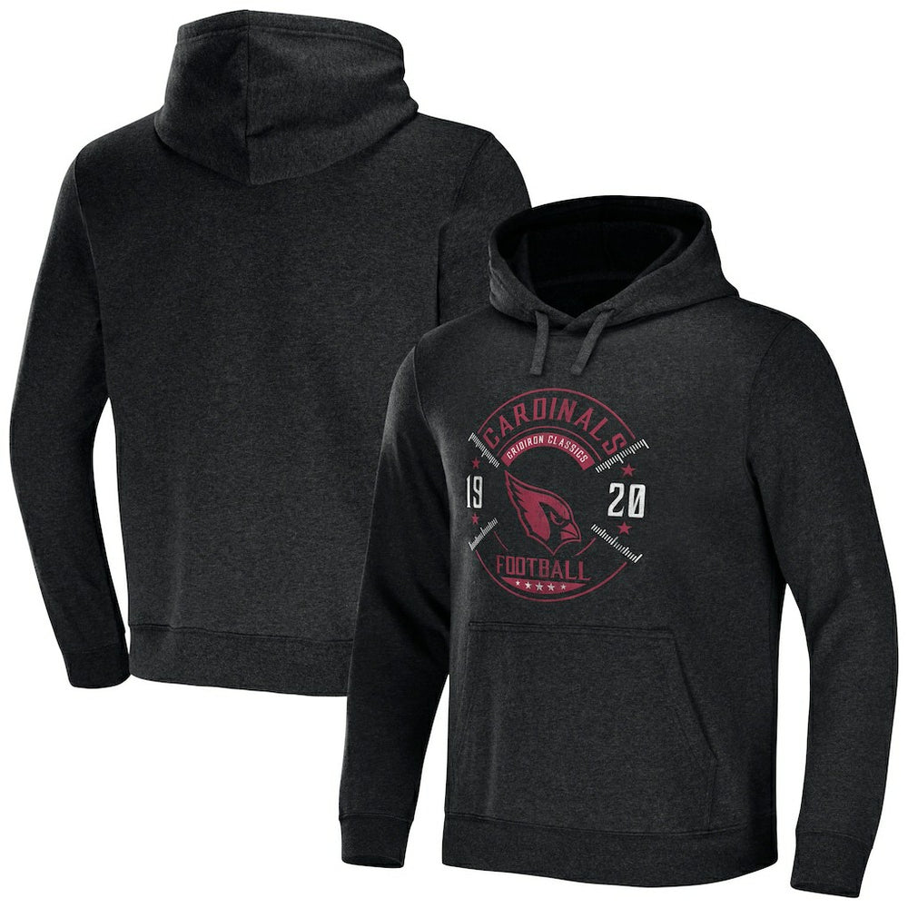 Arizona Cardinals NFL x Darius Rucker Collection Radar Pullover Hoodie - Heather Charcoal outlet
