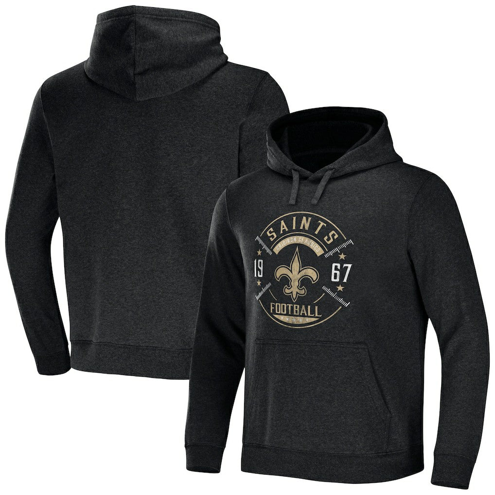 New Orleans Saints NFL x Darius Rucker Collection Radar Pullover Hoodie - Heather Charcoal online